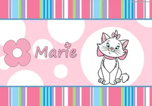 Adorable Marie Cat Lounging In Luxury Wallpaper