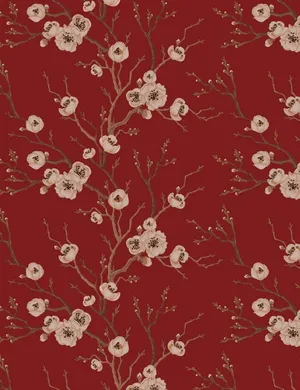 Adorable Maroon Hue Adding Vibrancy And Freshness To A Living Space Wallpaper