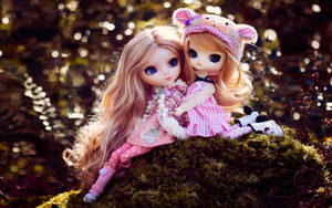 Adorable Pink Dolls Wallpaper