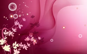 Adorable Pink Leaves Background Wallpaper