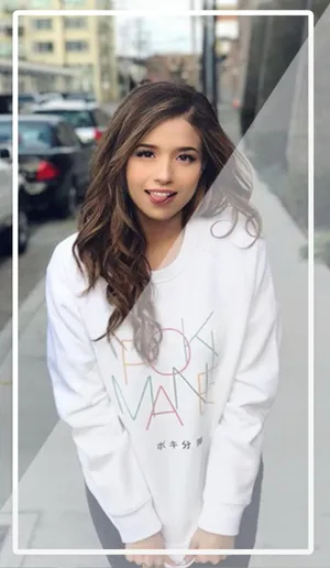 Adorable Pokimane Tongue Out Wallpaper