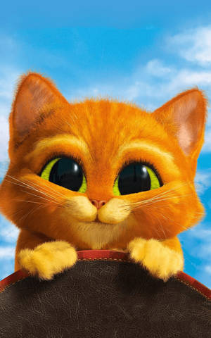 Adorable Puss In Boots Wallpaper