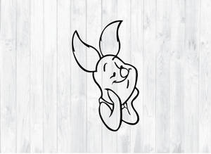 Adorable Sketch Of A Lovely Piglet Wallpaper