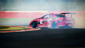 Adrenaline Rush With Nissan Gt-r Drift Car Wallpaper