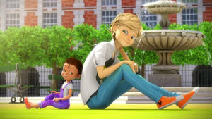 Adrien Agreste And Manon Photoshoot Wallpaper