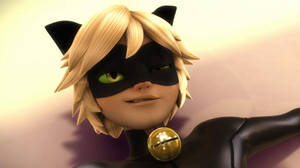 Adrien Agreste Dozing Cat Noir Wallpaper