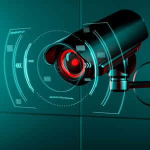 Advanced Bullet Security Camera With Digital Interface Wallpaper