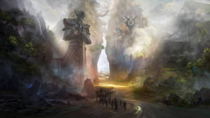 Adventure Awaits In This Incredible Fantasy World! Wallpaper