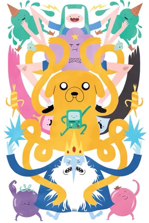 Adventure Time Character Collage Wallpaper
