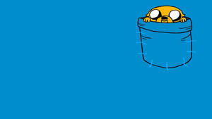 Adventure Time Jake In Finn's Pocket Wallpaper