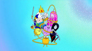 Adventure Time Jake Lifting Characters Wallpaper