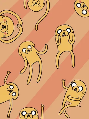 Adventure Time Jake Pattern Wallpaper