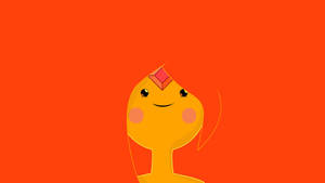 Adventure Time Smiling Flame Princess Wallpaper