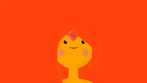 Adventure Time Smiling Flame Princess Wallpaper