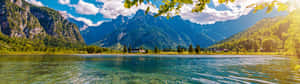 Aerial View Of Majestic Mountain Range Wallpaper