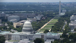 Aerial View Of The National Mall Wallpaper