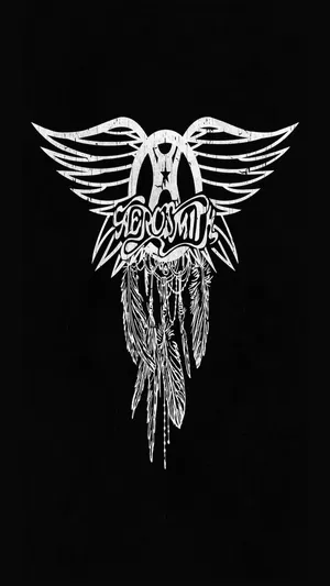 Aerosmith Rock Band Black Logo Wallpaper