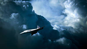 Aesthetic Air France Concorde Supersonic Airliner Wallpaper