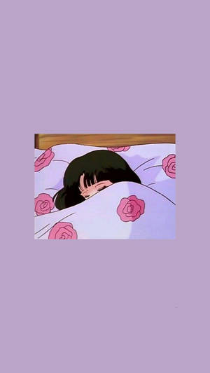 Aesthetic Anime Girl Sleeping Wallpaper