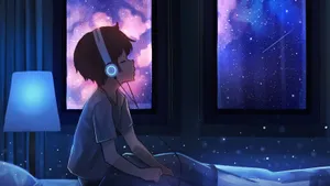 Aesthetic Anime Young Single Boy Wallpaper