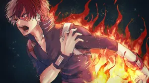 Aesthetic Art Of Todoroki Wallpaper