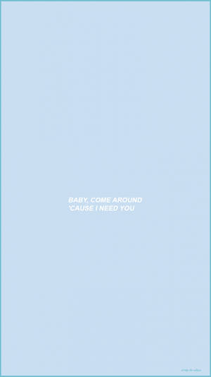 Aesthetic Baby Blue Quote Wallpaper