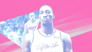 Aesthetic Bam Adebayo In Pink Wallpaper