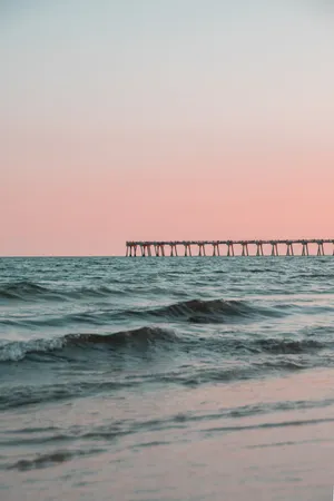 Aesthetic Beach Dusk Wallpaper