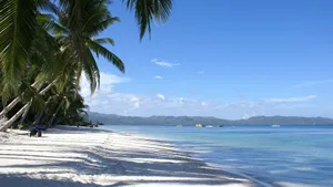Aesthetic Beach Laptop White Sand Wallpaper