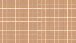 Aesthetic Beige Grid Wallpaper