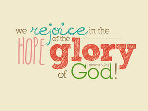 Aesthetic Bible Verse Romans 5:2 Wallpaper
