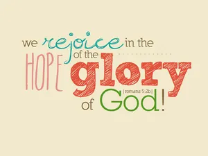 Aesthetic Bible Verse Romans 5:2 Wallpaper