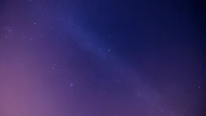 Aesthetic Blue Night Sky Stars Wallpaper