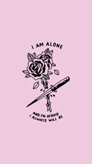 Aesthetic Boy Alone Quote Wallpaper