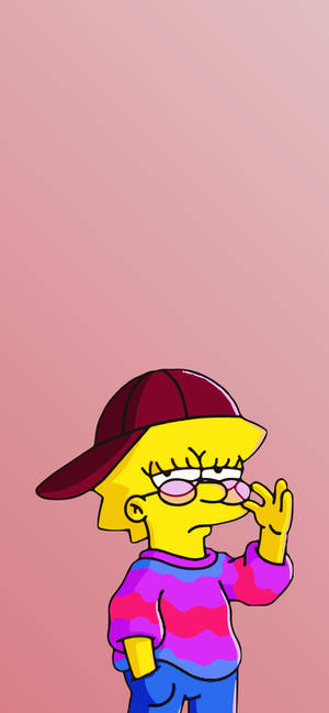 Aesthetic Cartoon Cool Lisa Simpson Wallpaper