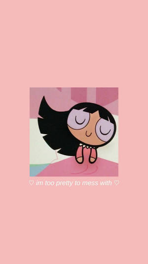 Aesthetic Cartoon Powerpuff Girl Blossom Wallpaper