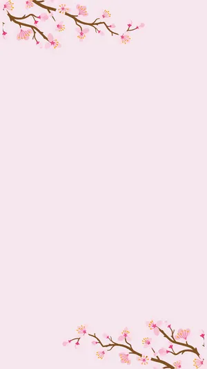 Aesthetic Cherry Blossom As Design Wallpaper