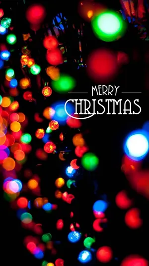 Aesthetic Christmas Lights Iphone Wallpaper