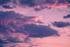 Aesthetic Cloud And Sunset Wallpaper