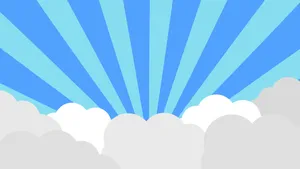 Aesthetic Clouds With Symmetrical Pattern Wallpaper