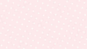 Aesthetic Computer Light Pink Polka Dots Wallpaper