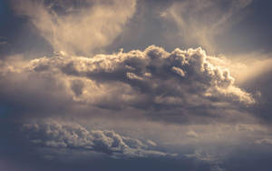 Aesthetic Dark Brown Clouds Wallpaper