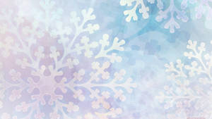 Aesthetic December Snowflake Wallpaper
