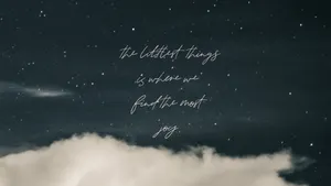 Aesthetic Desktop Joy Quote Wallpaper