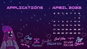 Aesthetic Desktop Of A Lovely Girl Wallpaper