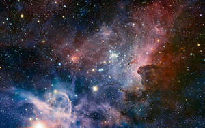 Aesthetic Galaxy In The Outer Space Wallpaper