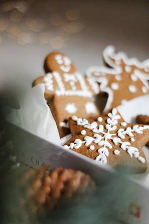 Aesthetic Gingerbread Photography Wallpaper