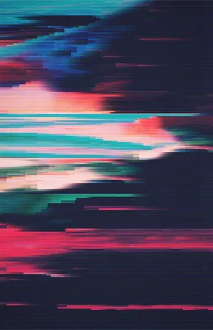 Aesthetic Glitch Screen Wallpaper