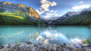 Aesthetic Landscape Lake Louise Wallpaper