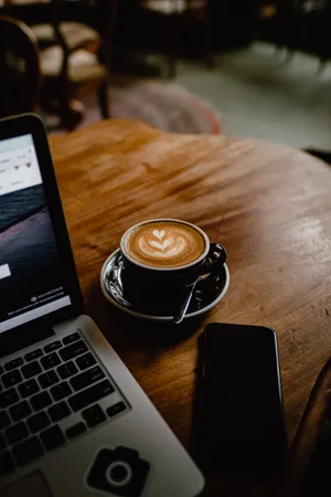 Aesthetic Latte Art 4k Wallpaper